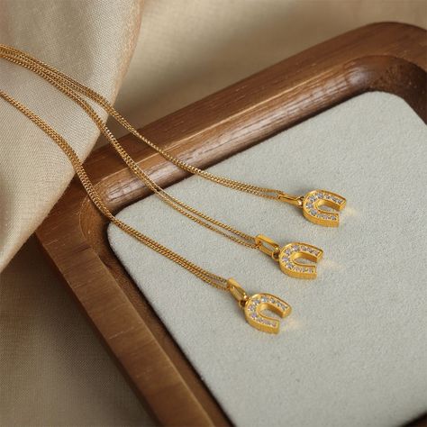 Collar Baño Oro 18k Herradura-1