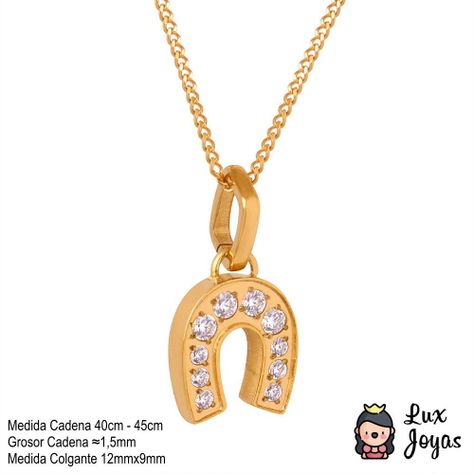 Collar Baño Oro 18k Herradura-4