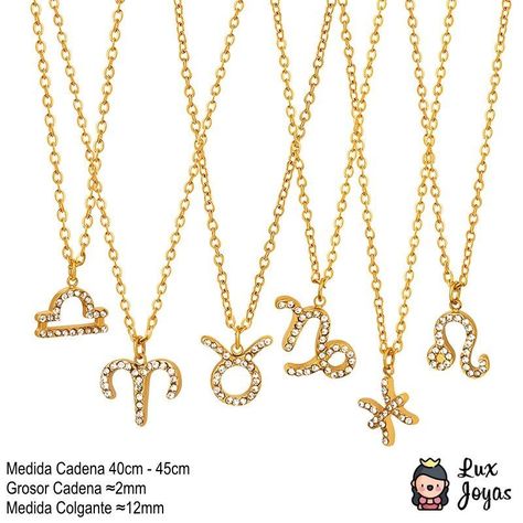 Collar Baño Oro 18k Signo Zodiaco Virgo-6