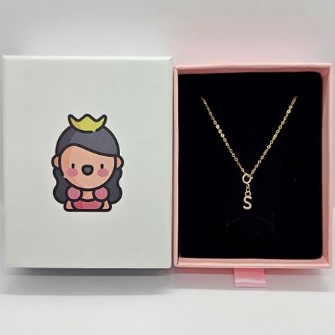Cadena Eslabones Oro Amarillo 18k Charm Letras Inicial S Full Diamante-3