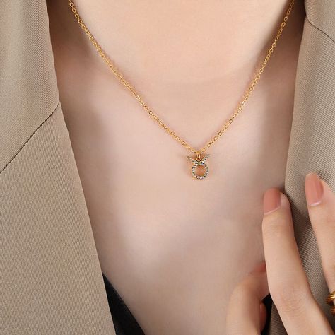 Collar Baño Oro 18k Signo Zodiaco Tauro-1