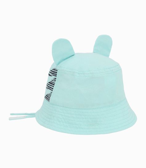 Gorro Recién Nacido Tigre Celeste-3
