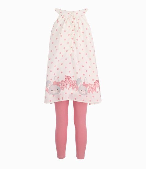 Conjunto Niña De Vestido Y Calzas-4