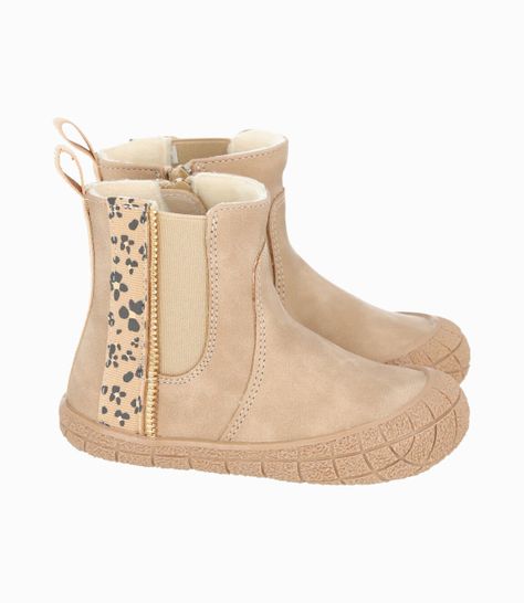 Botín bebés con flores beige 4 Kids-1