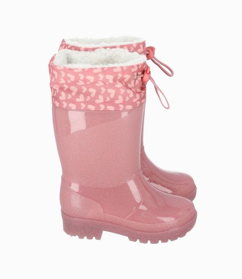 Bota bebés para lluvia rosado Limonada-1