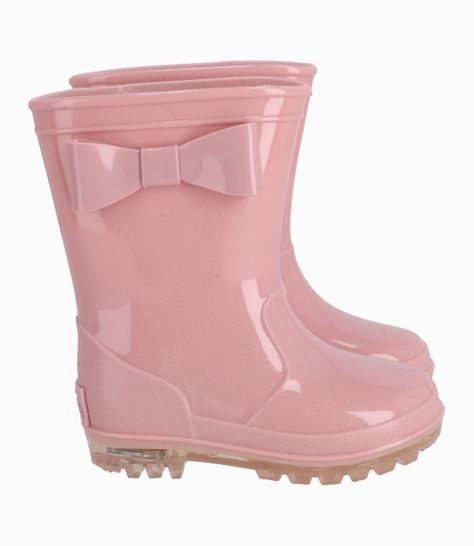 Bota Bebé Niña De Agua Con Luces Rosado-1