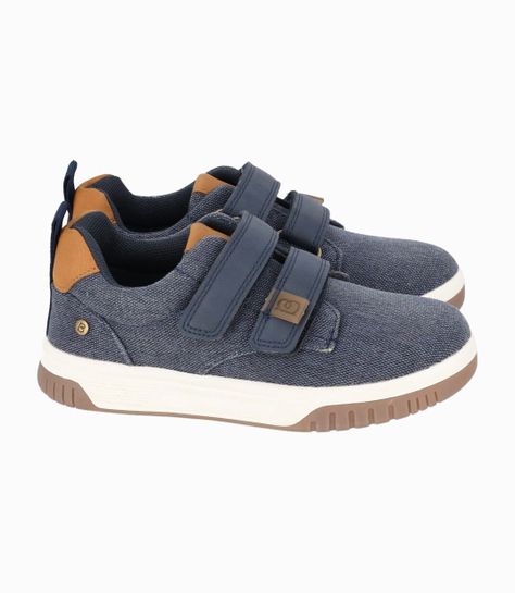 Zapato niño básica Azul Black and Blue-1