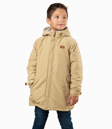 Abrigo niño impermeable beige Black and Blue-0