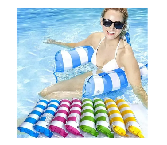 Flotador Hamaca Inflable para Piscina Multicolor-1