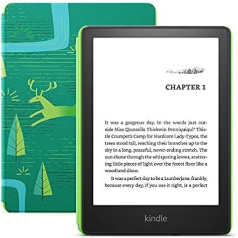 E-readers Kindle paperwhite Kids, 16gb, Emerald Forest-0