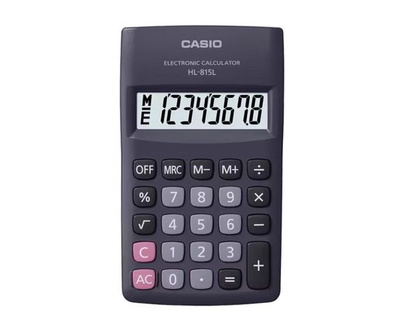 CALCULADORA CASIO 8 DIGITOS GRIS PORTATIL-0