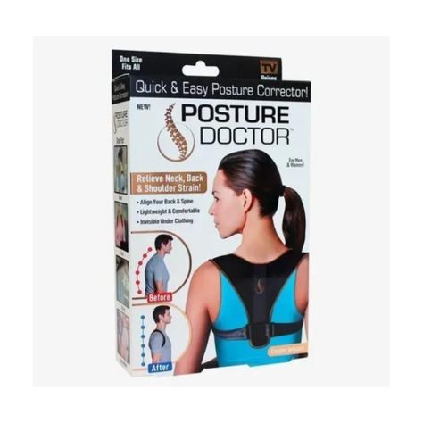 Corrector De Postura Soporte Espalda Negro-2