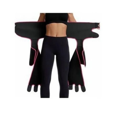 Faja Reductora Mujer Ejercicio Cintura Piernas Ajustable S/M-0