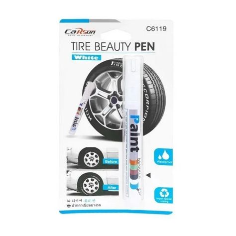 Lapiz Marcador Plumon Pincel Neumatico Auto Moto Multiuso-2