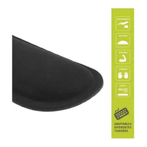 Apoya Muñecas Gel Memory Foam Pad Negro-1
