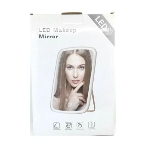 Mini Espejo Led Maquillaje Portatil De Mesa-0