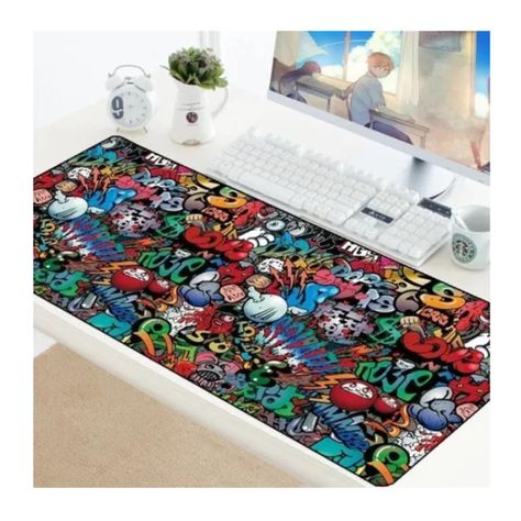 Mouse Pad Gamer Xxl Antideslizante Alfombrilla Raton 90x40cm Urban-4