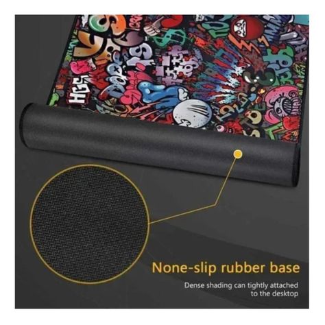 Mouse Pad Gamer Xxl Antideslizante Alfombrilla Raton 90x40cm Urban-3
