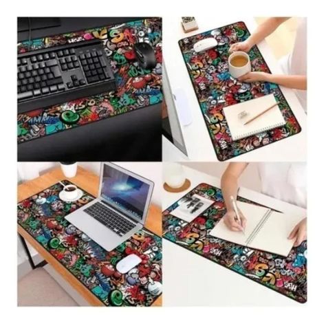 Mouse Pad Gamer Xxl Antideslizante Alfombrilla Raton 90x40cm Urban-2