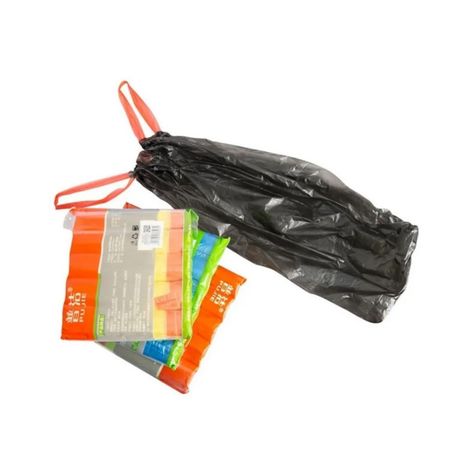 Bolsa De Basura 45 X 50 Cm ( 15unidades X 5 Rollos ) Negras-0