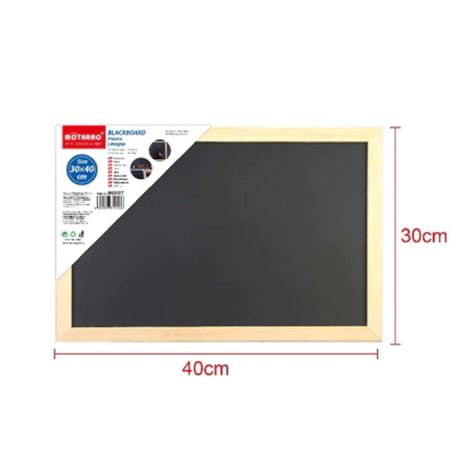 PIZARRA DE MADERA COLOR NEGRO 30 x 40 cm-2