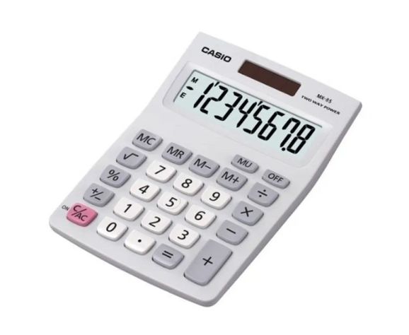 CALCULADORA CASIO 8 DIGITOS BLANCO-0