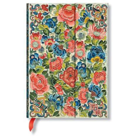 Libreta Peking Opera Embroidery Pear Garden, Midi Tapa Dura-0