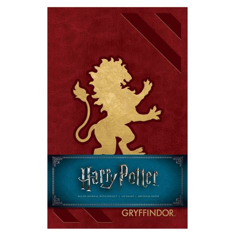 Libreta Harry Potter: Gryffindor T. Dura Lujo Medium-0