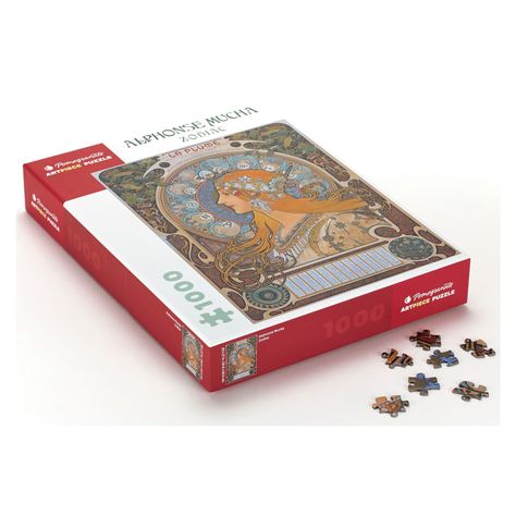 Rompecabeza De Alphonse Mucha: Zodiac - 1000 Piezas-0