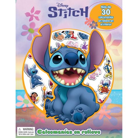 Disney Stitch Calcomanias En Relieve-0