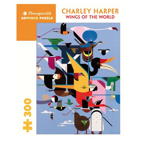 Rompecabeza Charley Harper: Wings Of The World - 300 Piezas-0