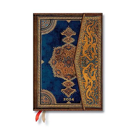 Agenda 2024 Safavid Indigo, T.Dura, Vista Semanal, Midi-0