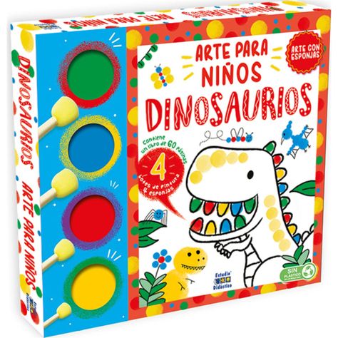 Dinosaurios-Arte Con Esponjas--0