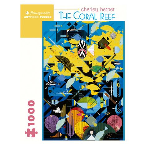 Rompecabeza Charley Harper: The Coral Reef - 1000 Piezas-0