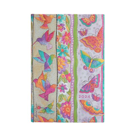Agenda 2024 Colibríes y Mariposas, T.Dura, Vista Semanal, Mini-0