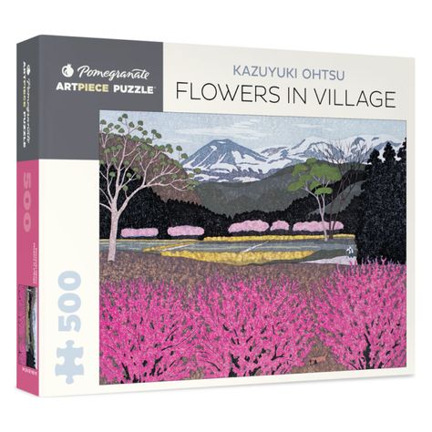 Rompecabeza Kazuyuki Ohtsu: Flowers In Village 500 Piezas-0