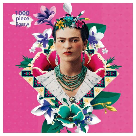 Rompecabeza Frida Kahlo: Pink - 1000 Piezas-0