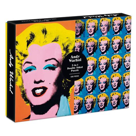 Rompecabeza Doble, Reversible De Andy Warhol: Marilyn Monroe - 500 Piezas-0