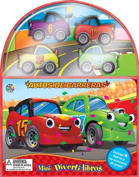 Autos De Carrera Mini Diverti - Libros-0