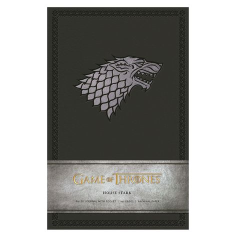 Libreta Game Of Thrones: House Stark Tapa Dura Lujo Medium-0