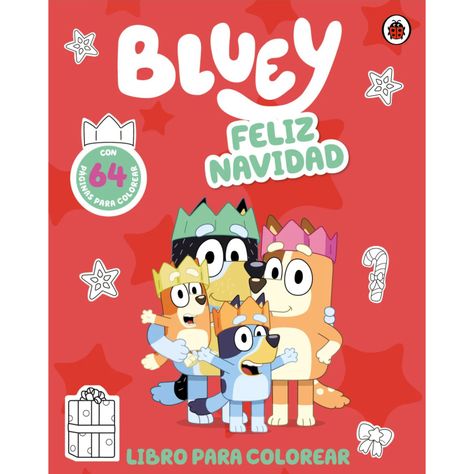 Bluey. Feliz Navidad. Libro Colorear-0