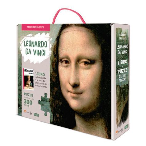 Libro y Puzzle Leonardo Da Vinci - La Monna Lisa-0
