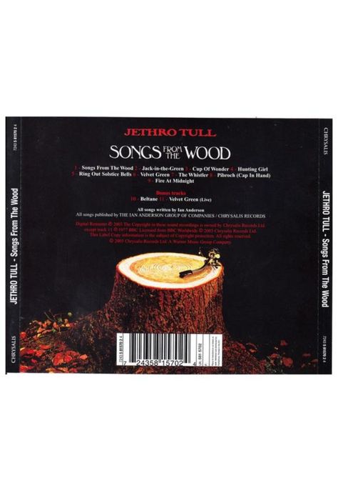 JETHRO TULL - SONGS FROM THE WOOD | CD-1