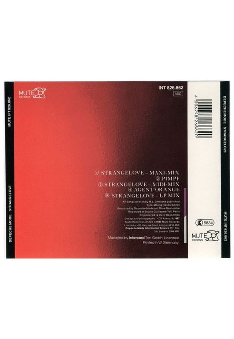 DEPECHE MODE - STRANGELOVE | CD SINGLE USADO-1