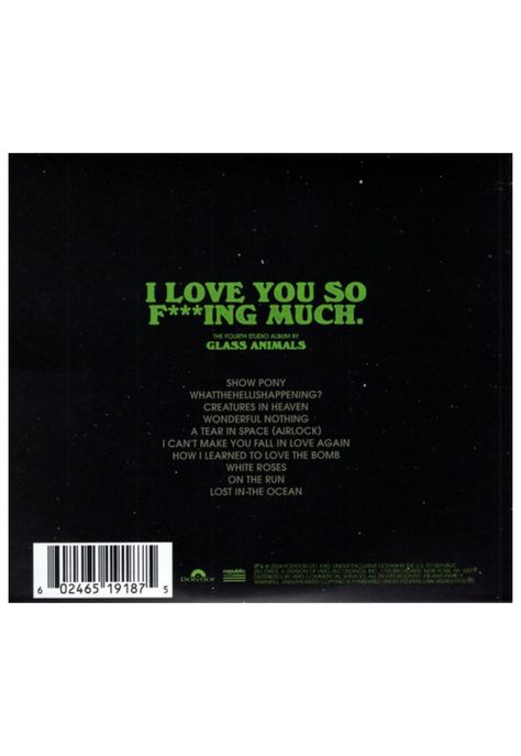 GLASS ANIMALS - I LOVE YOU SO F***ING MUCH | CD-1