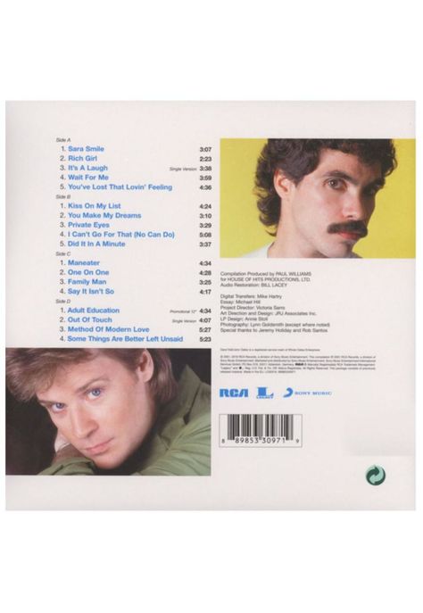 DARYL HALL AND JOHN OATES - THE VERY BEST OF (2LP) | VINILO-1