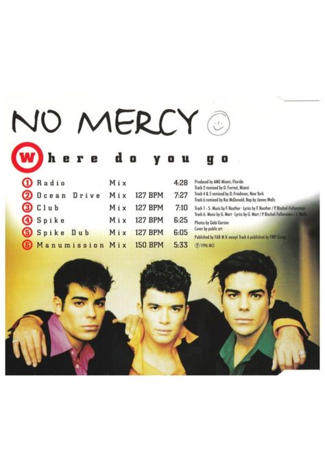 NO MERCY - WHERE DO YOU GO | CD SINGLE USADO-2