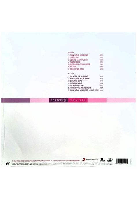 ANA TORROJA - FRAGIL (PINK VINYL) | VINILO-1