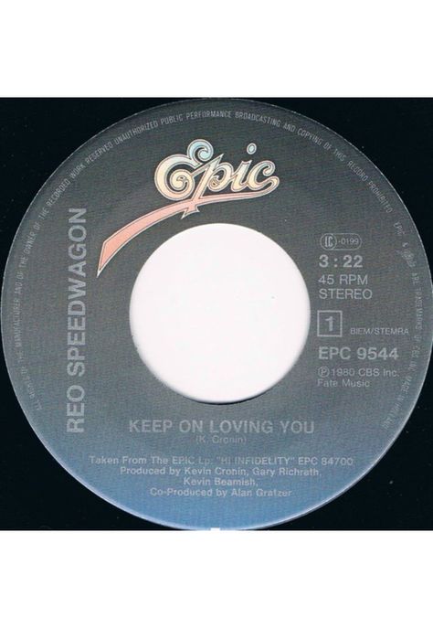 REO SPEEDWAGON - KEEP ON LOVING YOU | 7'' SINGLE VINILO USADO-2