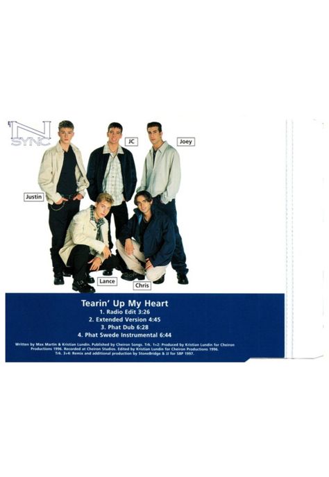 'N SYNC - TEARIN' UP MY HEART | CD SINGLE USADO-1